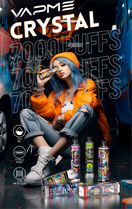 VAPME CRYSTAL 7000 Puffs Disposable Vape Wholesale best